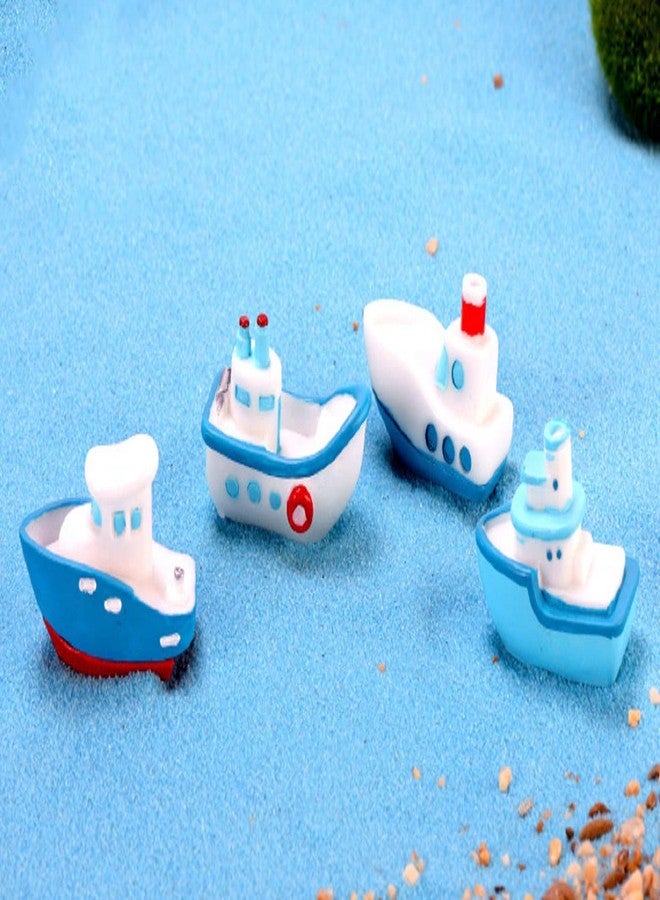BHOOLU&GOOLU Cute Miniature Fishing Boat Yacht-4 Pcs Set (Size : 4 Cm)|Multicolor - Image 5